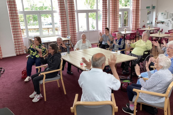 A Chair Zumba Session